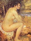 Pierre Auguste Renoir Seating Girl painting